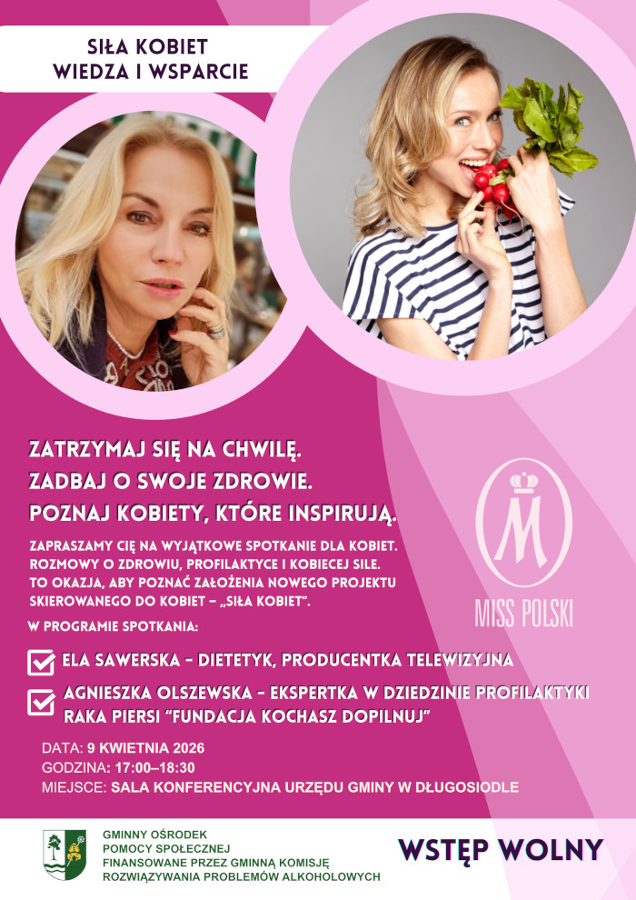 Zapraszamy na spotkanie dla Kobiet Zapraszamy na spotkanie dla Kobiet